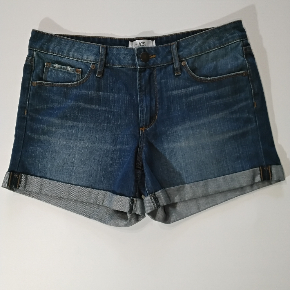 Articles Of Society Madison Denim Shorts Womens Size 2 Cuffed Rolled Hem Jorts